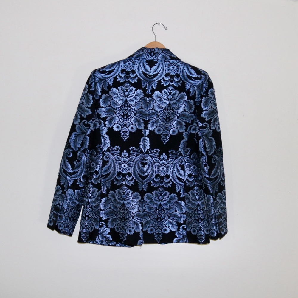 Alice + Olivia Metallic Notch Collar Bristol Fitted Blazer - Picture 5 of 15